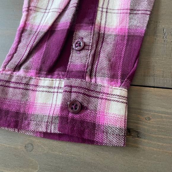 Purple/Pink Plaid Shirt NWT - Picture 4 of 7